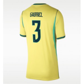 Brasilien Gabriel Magalhaes #3 Hemmatröja Dam VM 2026 Kortärmad